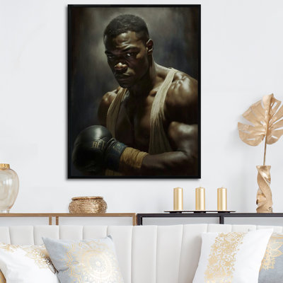 «Wrestling Man», reproduction sur toile
