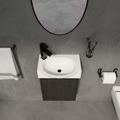 Contemporary Bathroom Small Vanity With Sink