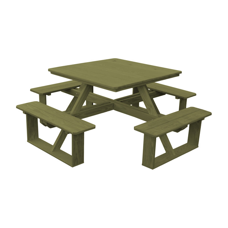 Table de pique-nique Law-Simmonds, Teinte tilleul, Non, L 44 po x l 44 po x H 30 po