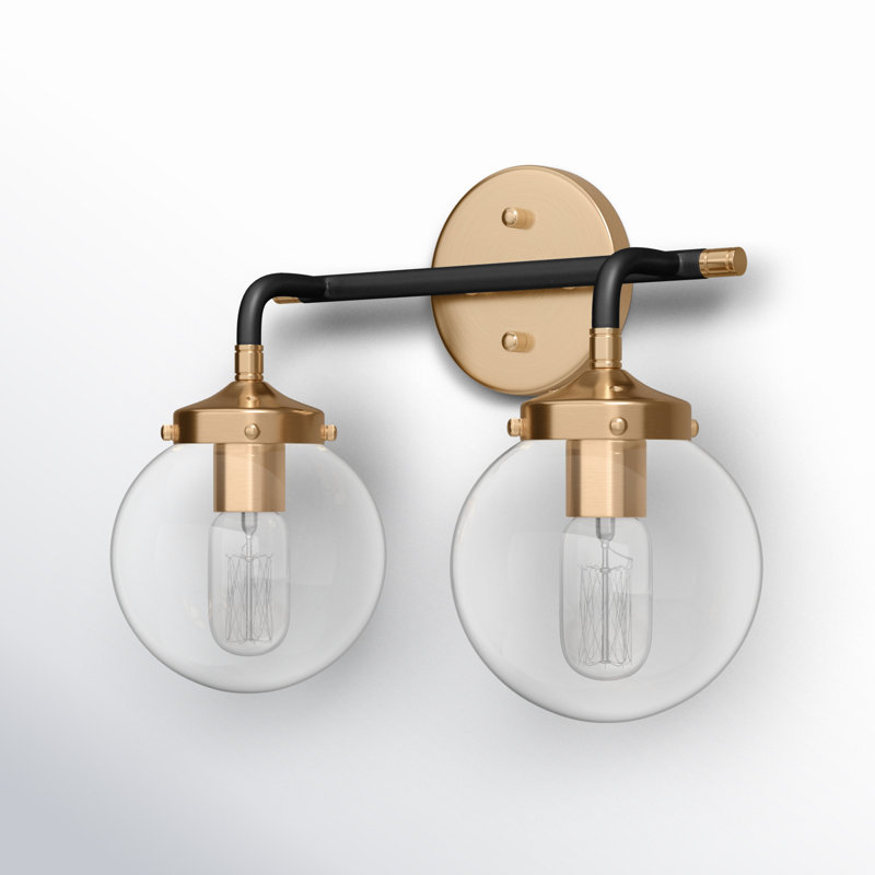 Dion 2 Light Transparent Dimmable Vanity Light