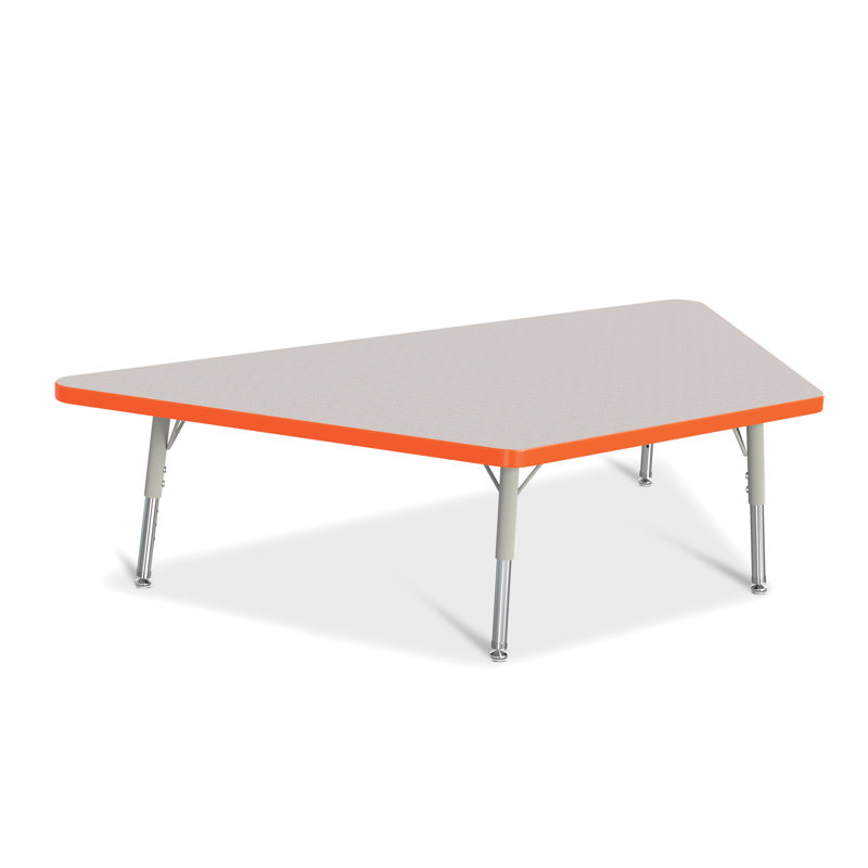 Tables d'activité Berles®, Gris / Orange, l 28 po x P 48 po (taille élémentaire : H 15 po