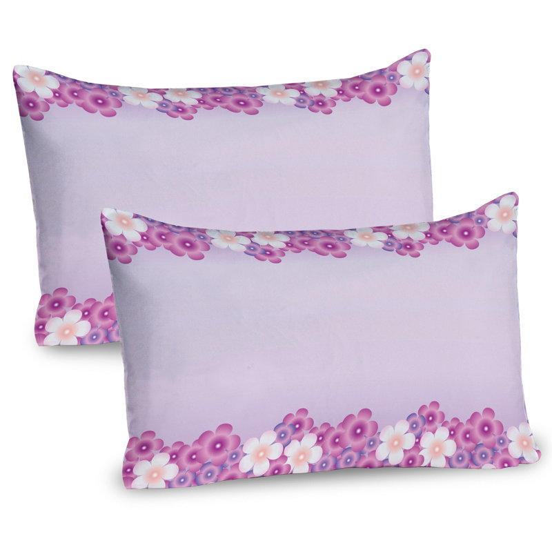 Ensemble de 2 taies décoratives mauves Ambesonne, H 20 po x l 26 po
