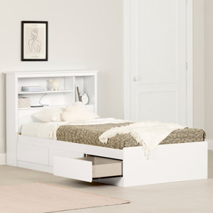 Gramercy Twin Storage Bed And Bookcase Headboard Set(incomplete, 1 box only)