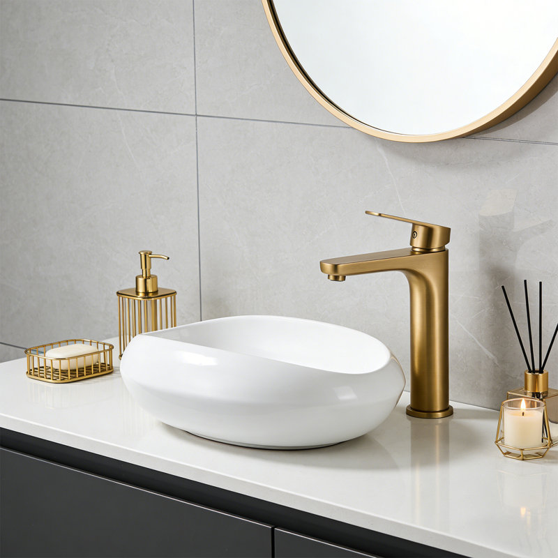 18" Oval Bathroom Vessel Sink