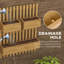 Brexlee Wall-mounted Wooden Garden Planters with Trellis, Carbonised