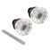 Mortise Style Fluted Glass Door Knobs - Perfect for Replacing Broken Antique Lock Sets on Interior Doors, Features 2 In. Outside Diameter Knobs (Single Pack)
