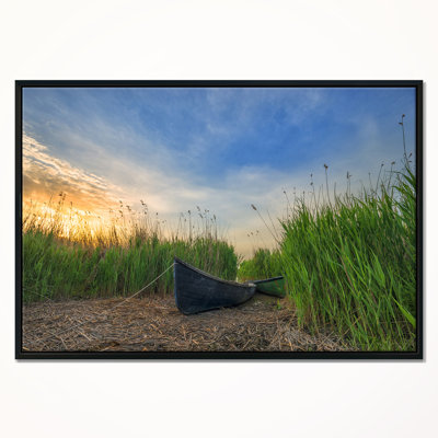 " Old Fisher Boat Near Lake "