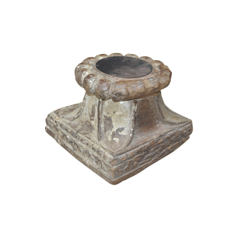 6'' H Solid Wood Candlestick