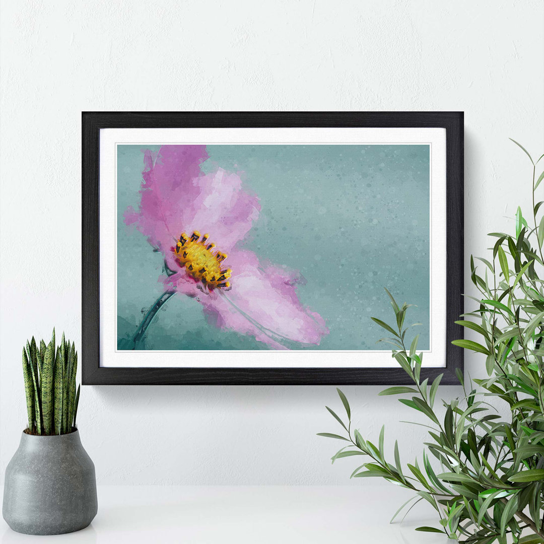 Purple Flower After the Rain in Abstract - Picture Frame Graphic Art Print