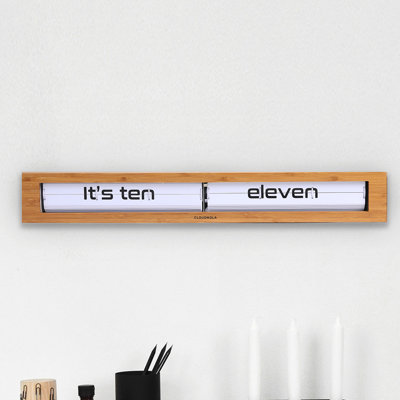 Horloge murale Texttime