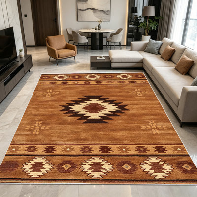 1PC Southwestern Aztec Geometric Vintage Tribal area rugs for Living Room, Soft, All seasons, Easy-maintain, Washable Indoor mat, Farmhouse suitable for Dining Room, Bedroom, Entryway, Patio, Home Office, Home Decor, Outdoor Decor.