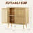 31.5‘’ Modern Coffee Bar Cabinet with Grille Doors and 2 Storage Shelves