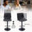Swivel Upholstered Adjustable Height Counter Bar Stool with Backs for Kitchen Island-1601196333-1601196328