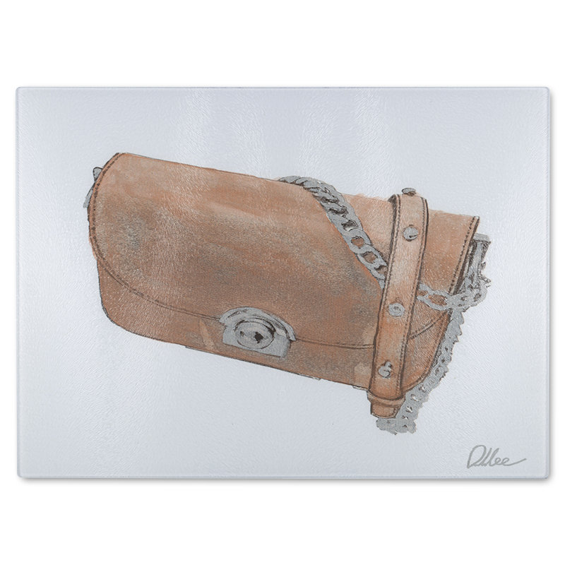 Hand Bag Glass Chopping Board