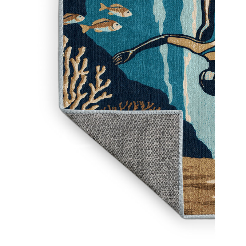  Tapis de sport d'apnée lavable, Rectangulaire 2 pi x 3 pi