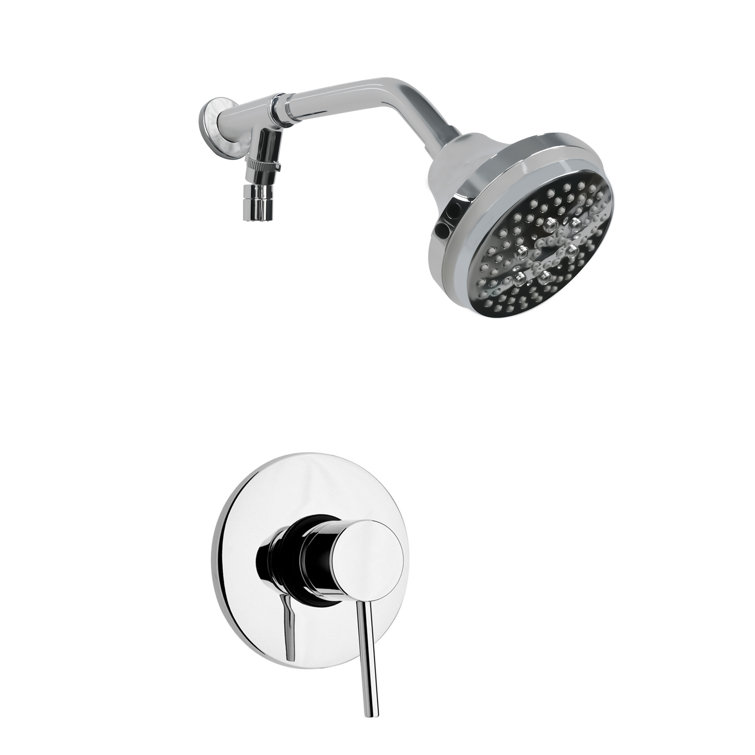 Four-Functions Hydro-Generator & LED Light Shower Faucet Set,Shower Head and Valve