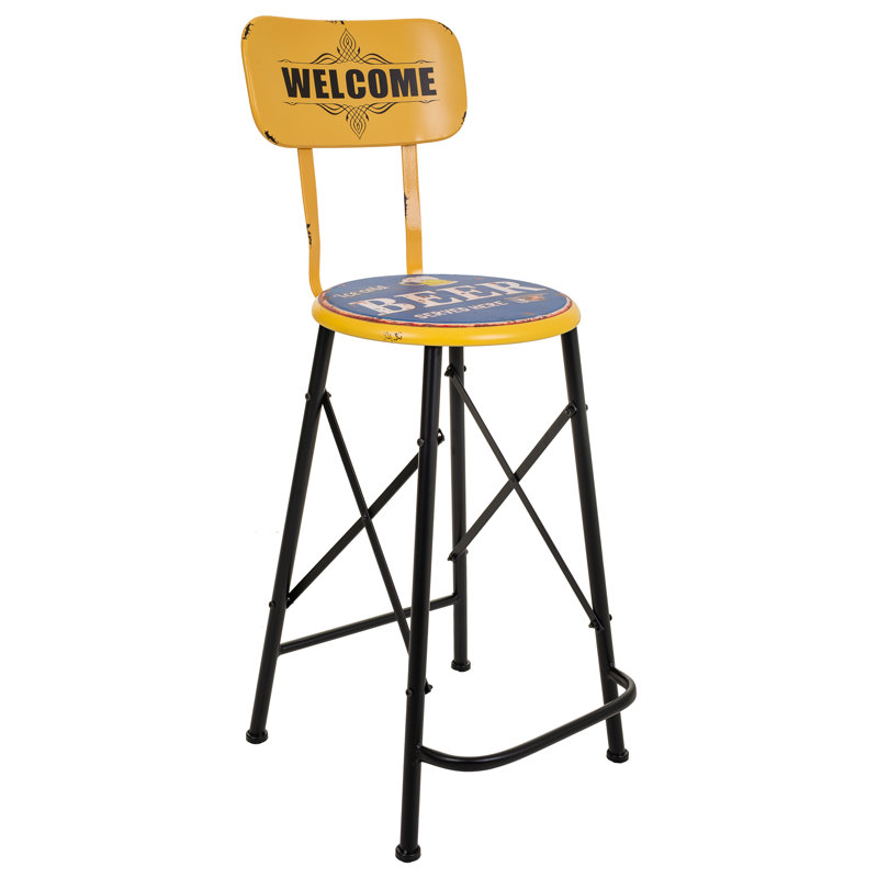 Berkemeier Counter Stool with Metal Frame