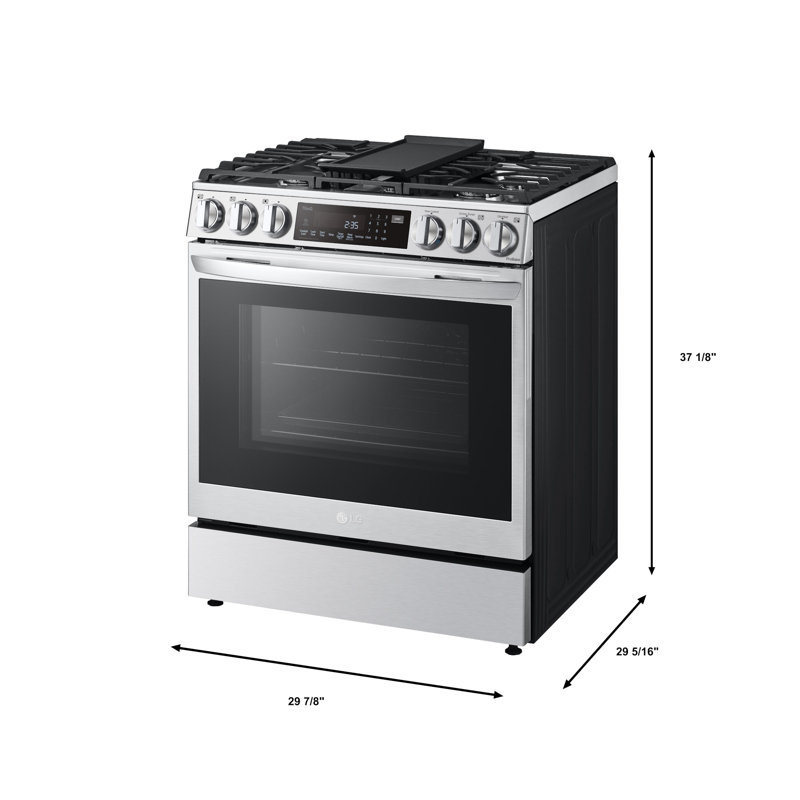 LG 30" Stainless Steel Gas Range with Convection and Air Fry