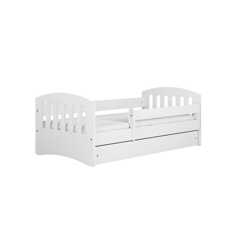 Hermes Convertible Toddler Bed and Mattress by Mack + Milo, European Toddler (80 x 160cm), White