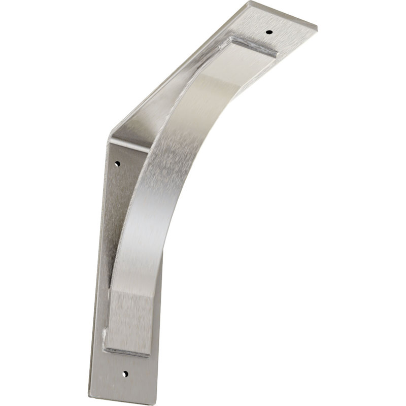 Support en acier inoxydable l 3 po x P 12 po x H 12 po, Acier inoxydable, 12" H x 3" W x 12" D
