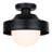 BAYLOR 1 Light Outdoor Ceiling, Black Finish