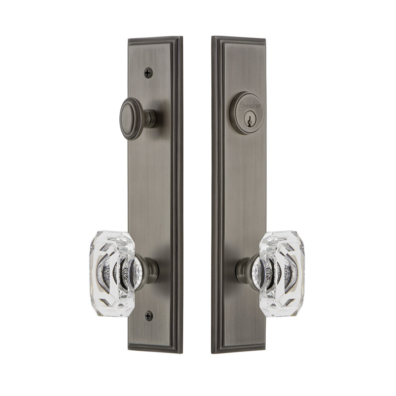 Ensemble d'entrée haut Carré, 2,375 po, Étain antique
