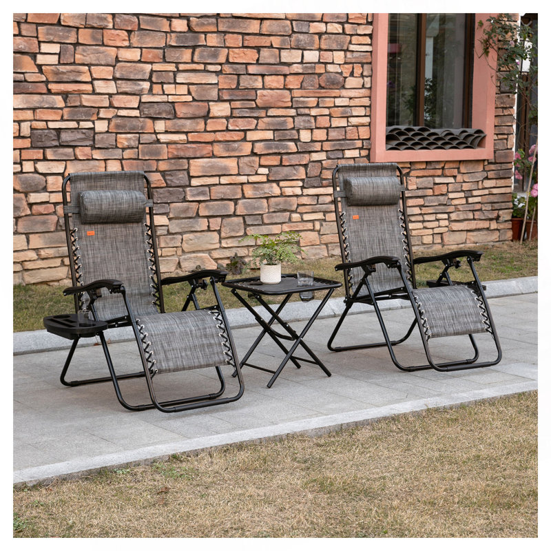 Zero Gravity Chair Set with Side Table - Thumbnail 2