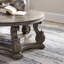 Table basse ronde à double couche sculptée-416045571