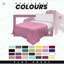 Adara Cotton Blend Plain Dyed Flat Sheet | Luxury Breathable Easy to Care Elegant Bedding for Ultimate Comfort-35991866-35991874