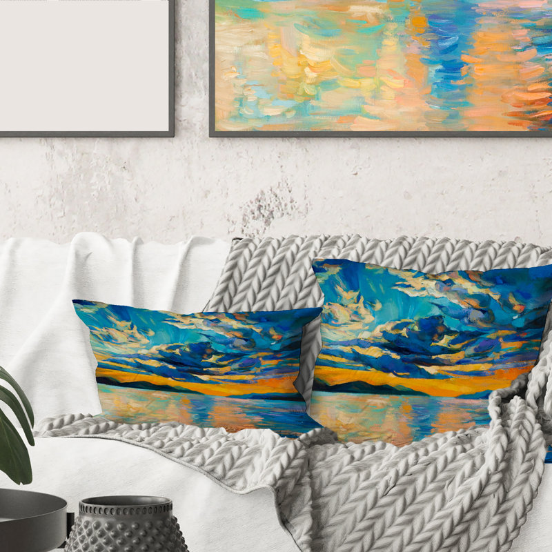 Housse et housse de coussin rectangulaire Cloudy