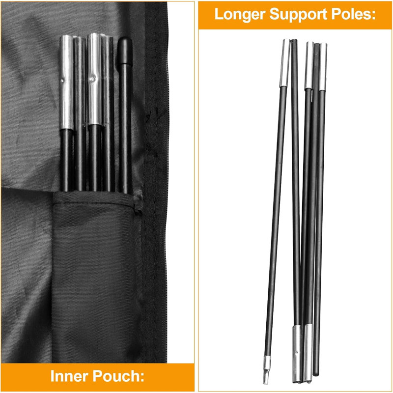 Patio Umbrella Cover for 9'-13' Cantilever Umbrella, Upgraded 600D Heavy Duty Outdoor Umbrella Covers
