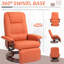 Fauteuil inclinable manuel pivotant en polyuréthane