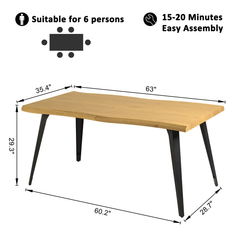Ensemble de coin-repas pour 4 personnes NEGIN, Beige, Naturel
