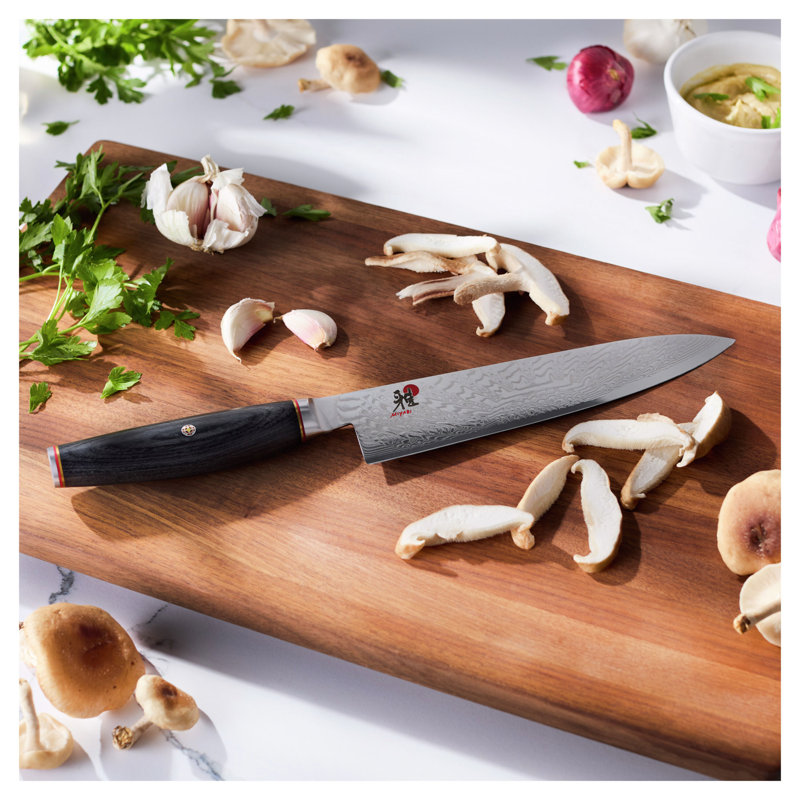 MIYABI TENMEI 8 pouces, couteau de chef, noir