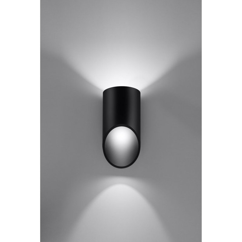Tod Flush Mounted Sconce, Black