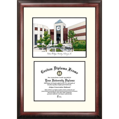 NCAA Brown Wood Matte Picture Frame with Mat
