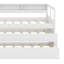 Lit de jour avec 2 lits gigognes, tablettes de rangement, 1 lumière gratuite et conception de chargement USB-903674435