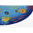 Momeni Playground Ocean Blue Kid Rug Round-104294677