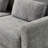 58.66" Small Modern Loveseat Sofa in Mid-Century Chenille Fabric with Back Cushions-1959370923