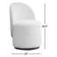 Fauteuil demi-tonneau pivotant en polyester de 20 po Annielise-1575610762