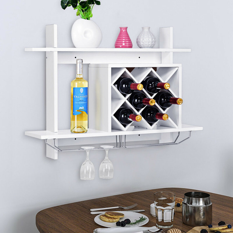 Morton Wall Mounted Wine Bottle Rack in