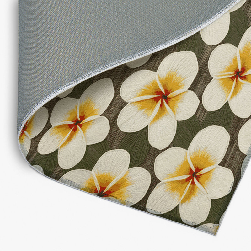 Tapis beige d'intérieur et d'extérieur Botanical, Rectangulaire 8 pi x 10 pi