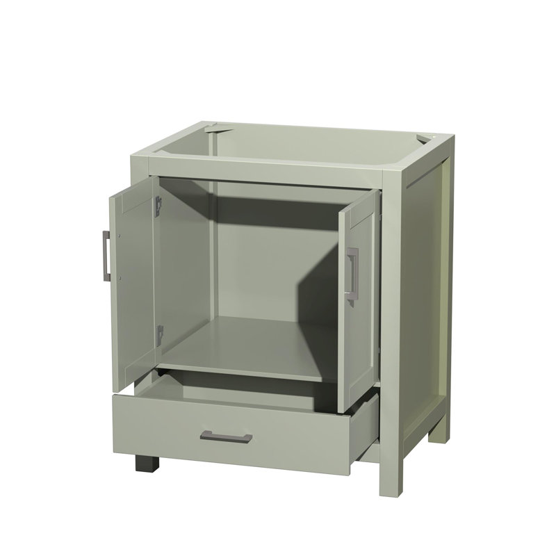 Sheffield 29" Single Bathroom Vanity Base Only, Light Green