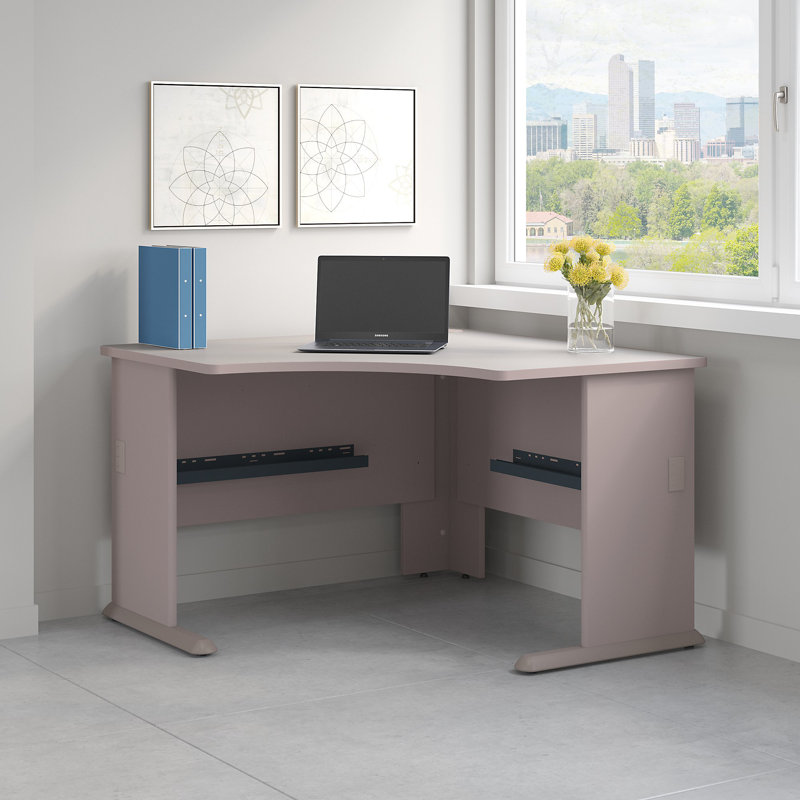 Series A Corner Desk Shell, Pewter