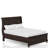 Dark Cherry Queen Bed With Storage Compartments, Transitional, Strong Finish Storage, Solid &