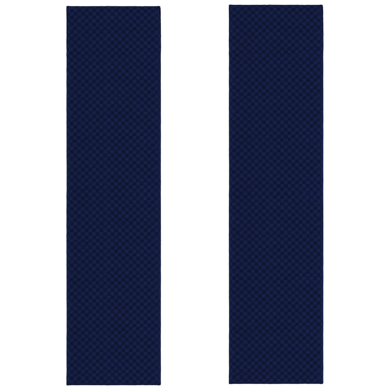 Tapis de couloir bleu marine