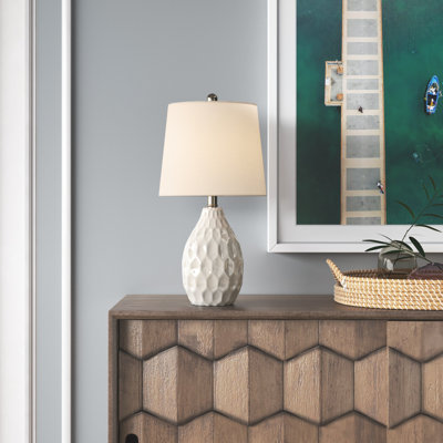 Lampe de table blanche 21,5 po Ariyana