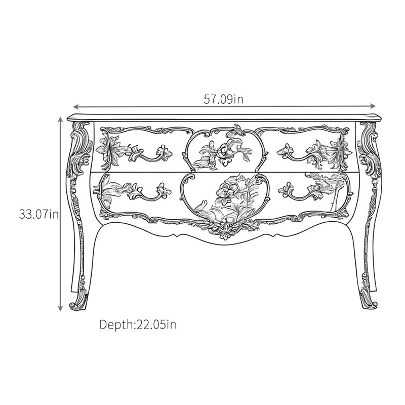 Buffet haut de gamme peint