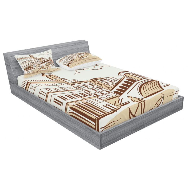 Microfiber Sheet Set, Full Sheet Set with Fitted Sheet
