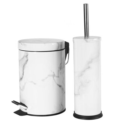 Free Standing Toilet Roll & Brush Holder
